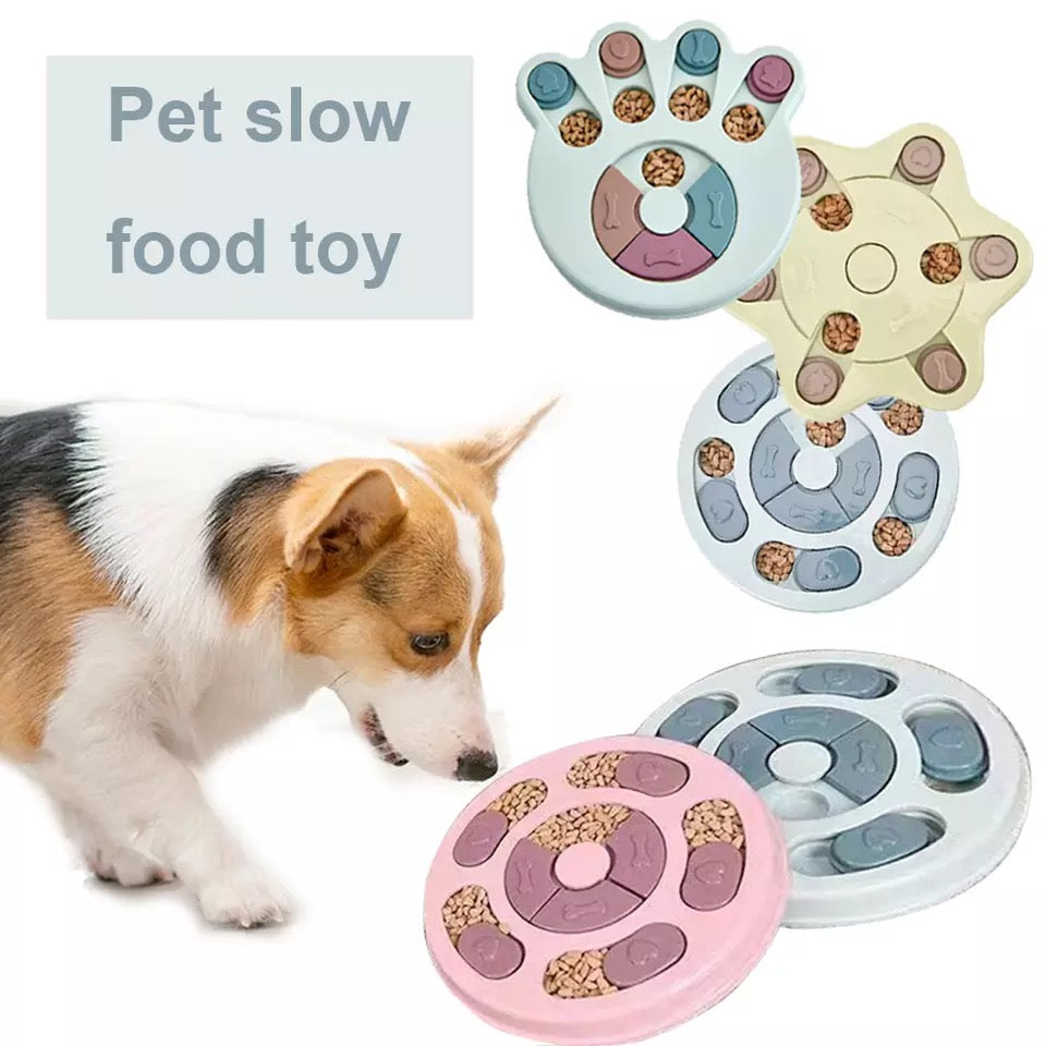Aurum Paws IQ Puzzle Slow Feeder Bowl for Dogs & Cats