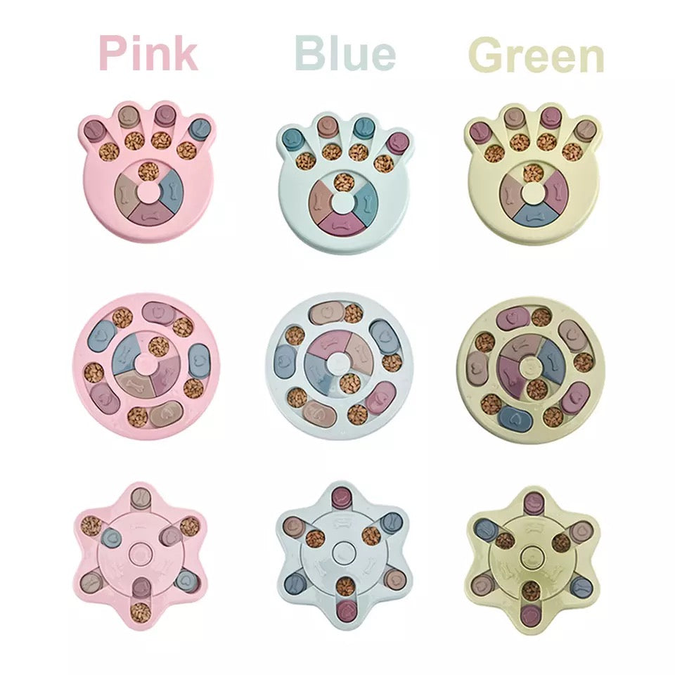 Aurum Paws IQ Puzzle Slow Feeder Bowl for Dogs & Cats